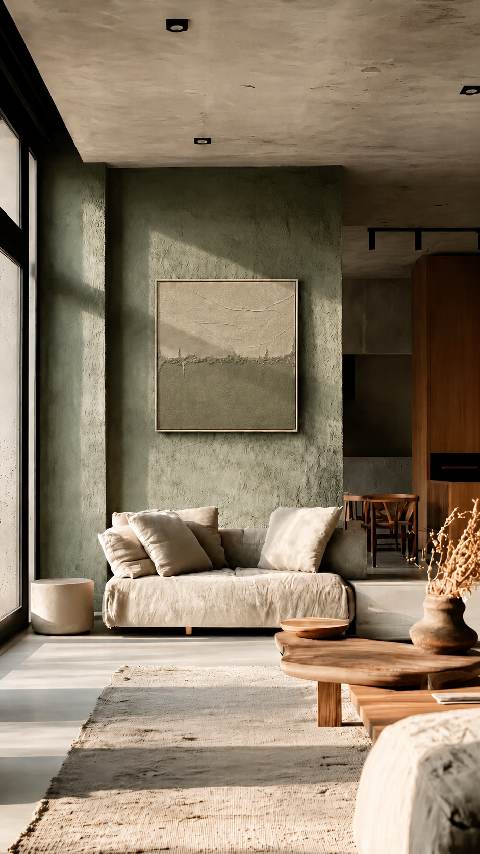 FAULT LINE: SAGE Single 1000mm x 1000mm 003